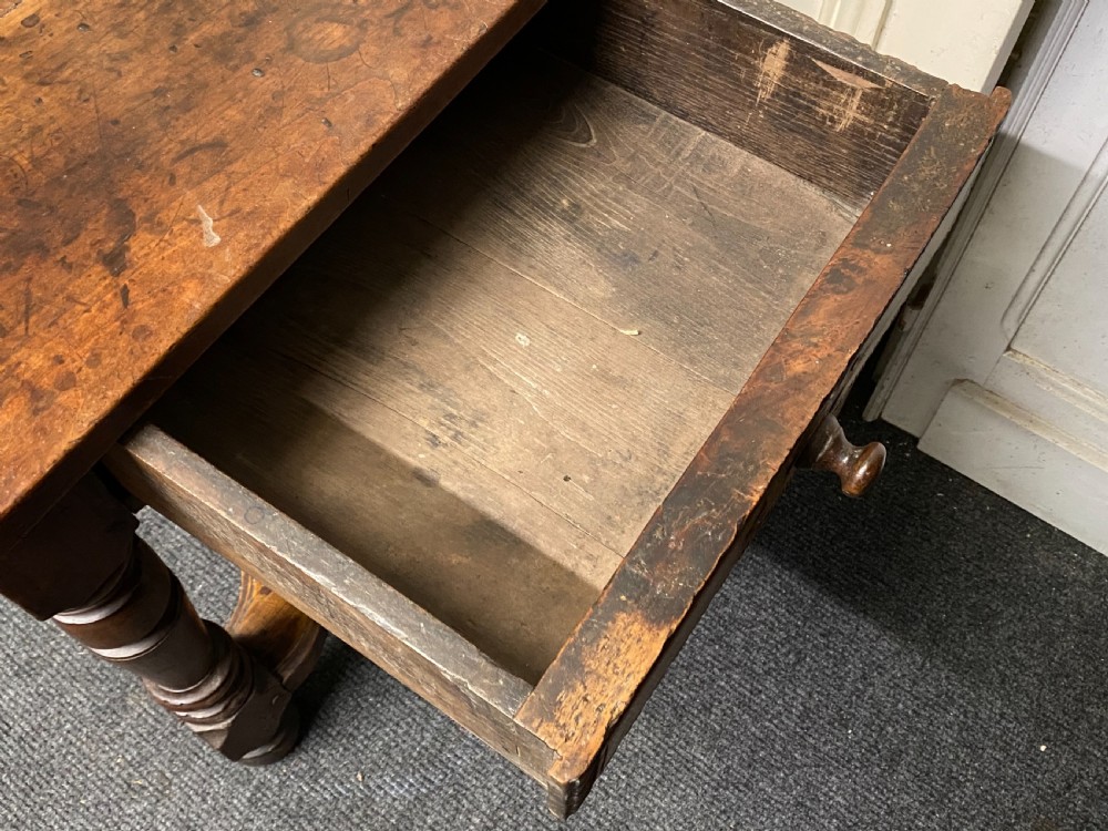 Early 18th Century French Walnut Console Table View IX