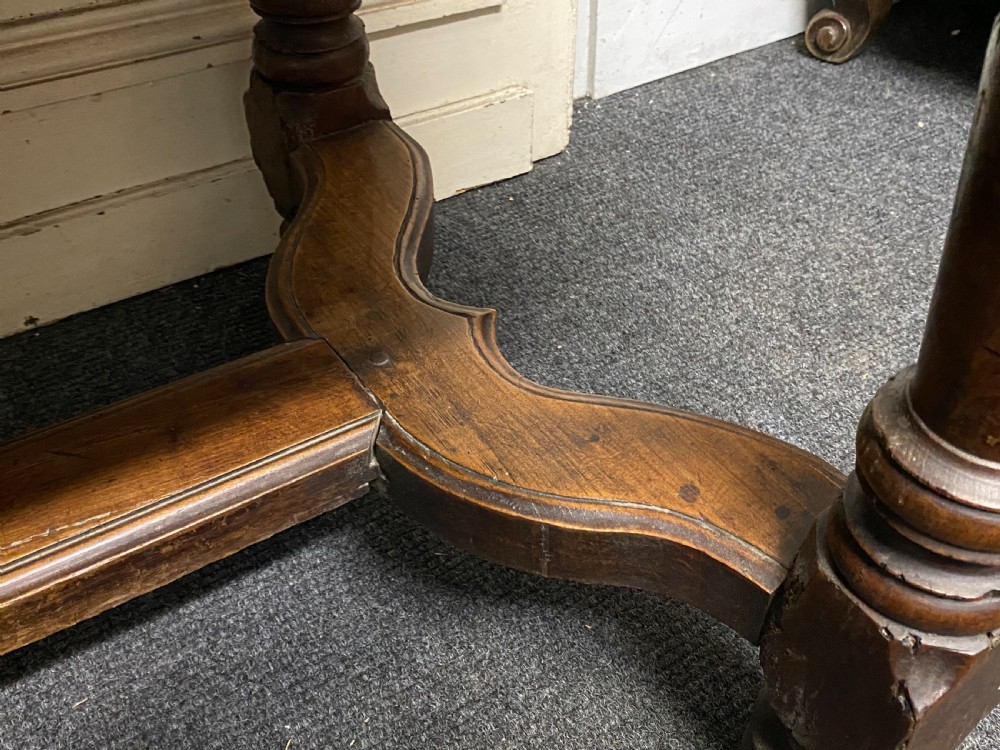 Early 18th Century French Walnut Console Table View XI