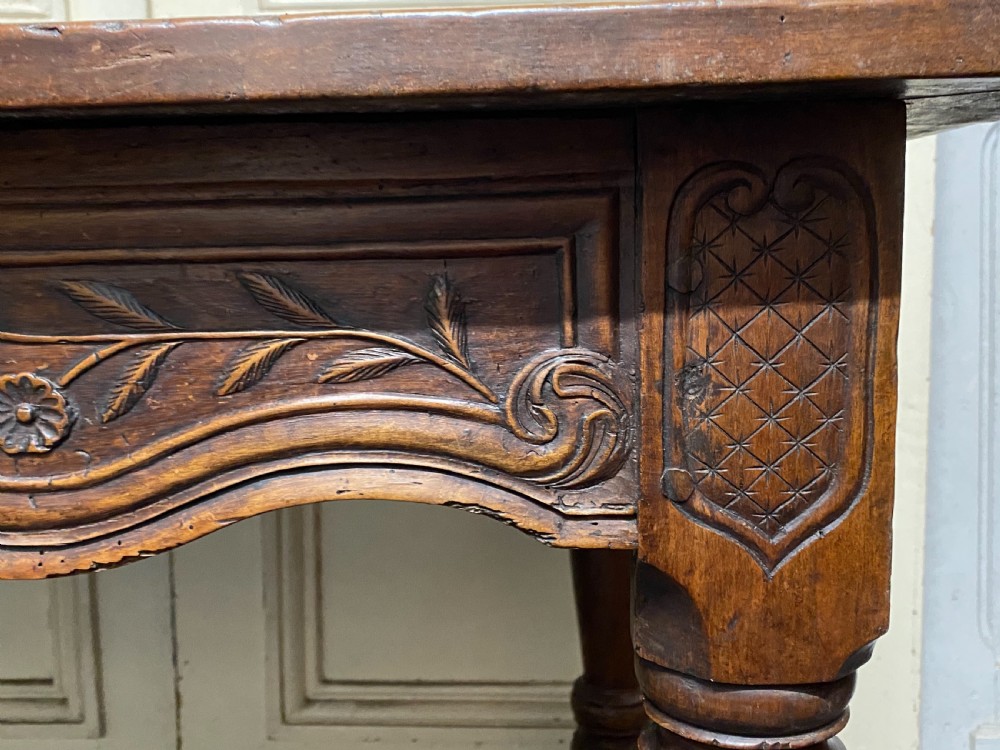 Early 18th Century French Walnut Console Table View XV