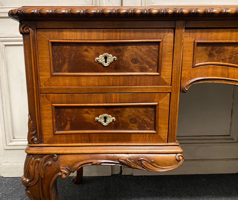 Fine Quality Burr Walnut Desk View VI