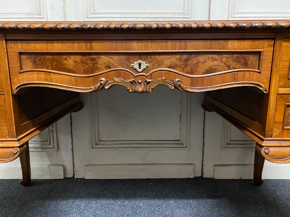Fine Quality Burr Walnut Desk View VIII