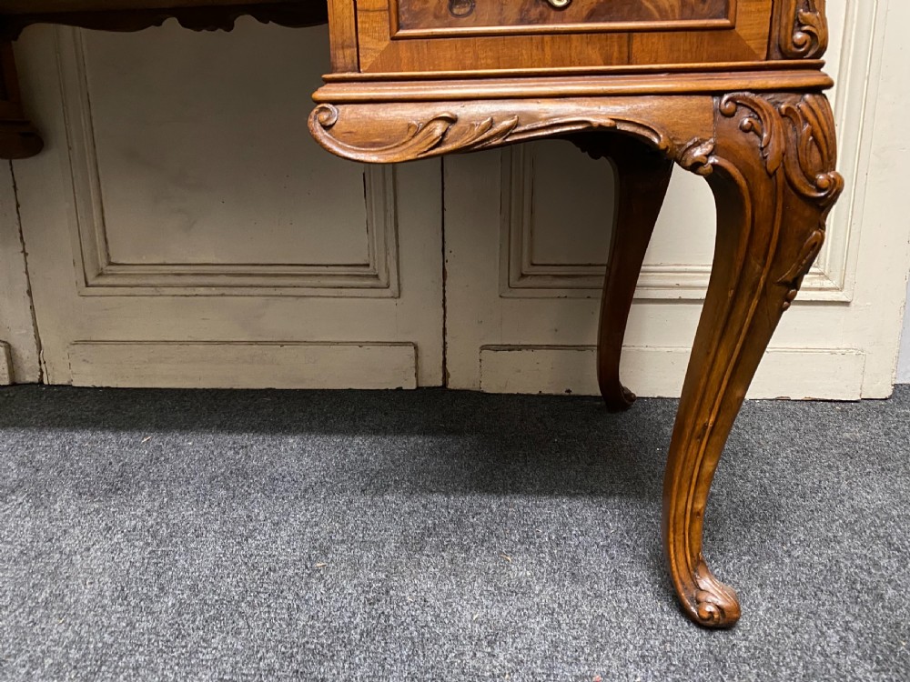 Fine Quality Burr Walnut Desk View IX