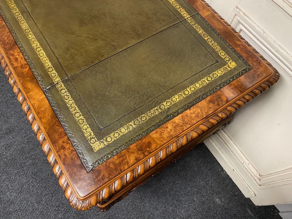 Fine Quality Burr Walnut Desk View X