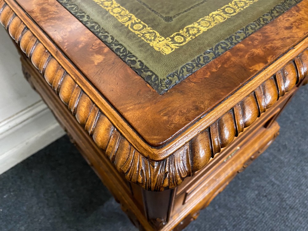 Fine Quality Burr Walnut Desk View XI