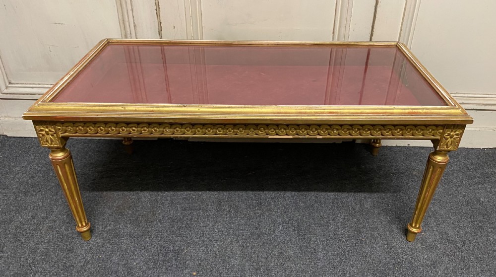 French Gilt Bijouterie Coffee Table 