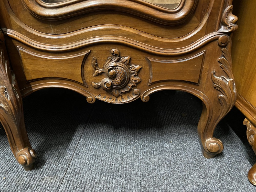 French Walnut Bookcase or Cabinet View XVI