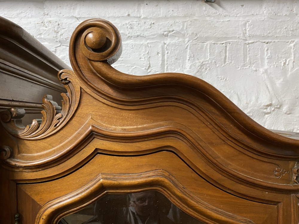 French Walnut Bookcase or Cabinet View XVII