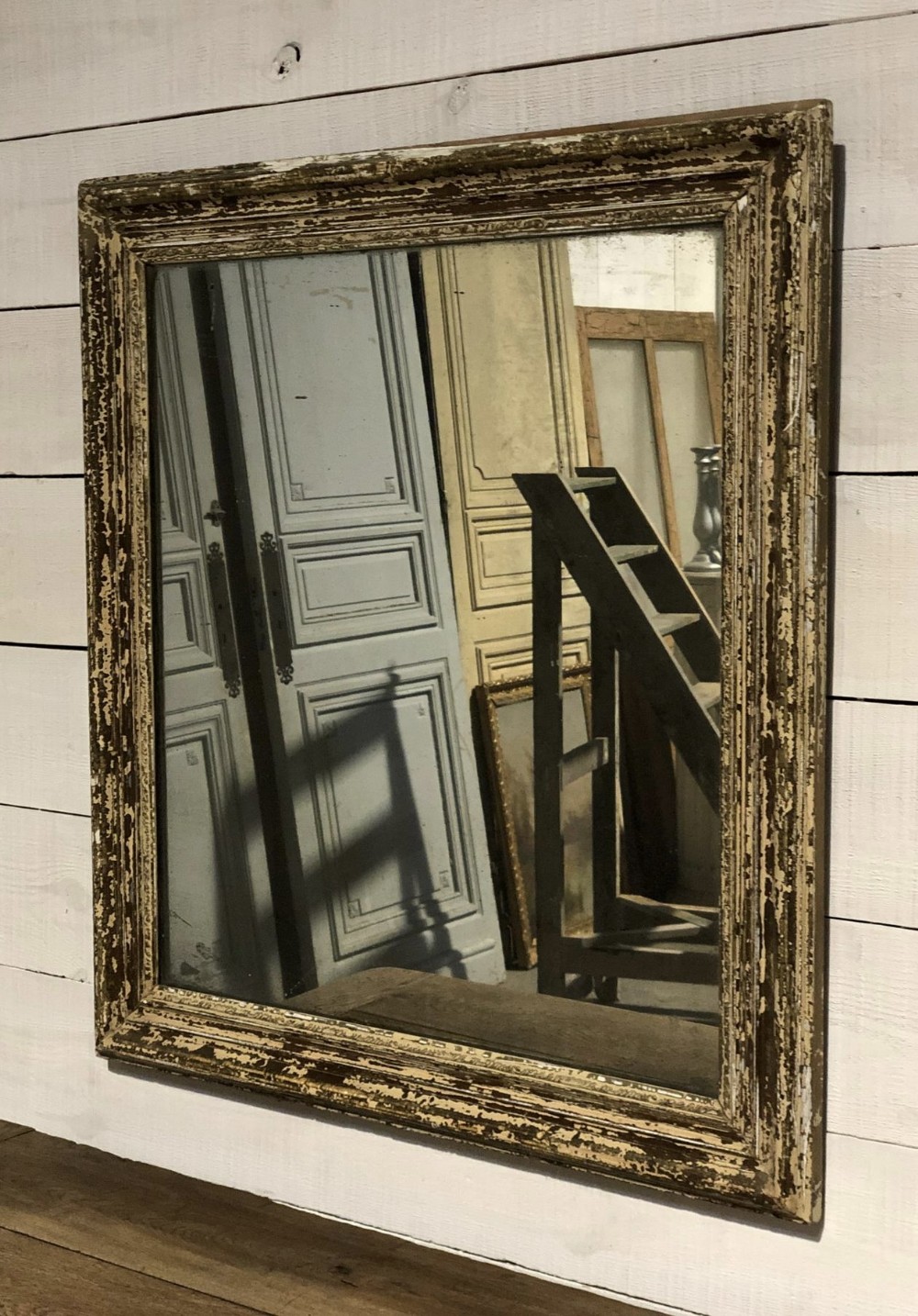 French 19th C Gilt Wall Mirror