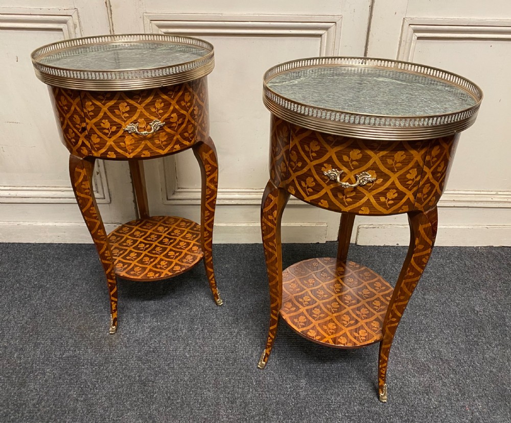 Finest French Pair Bedside Tables