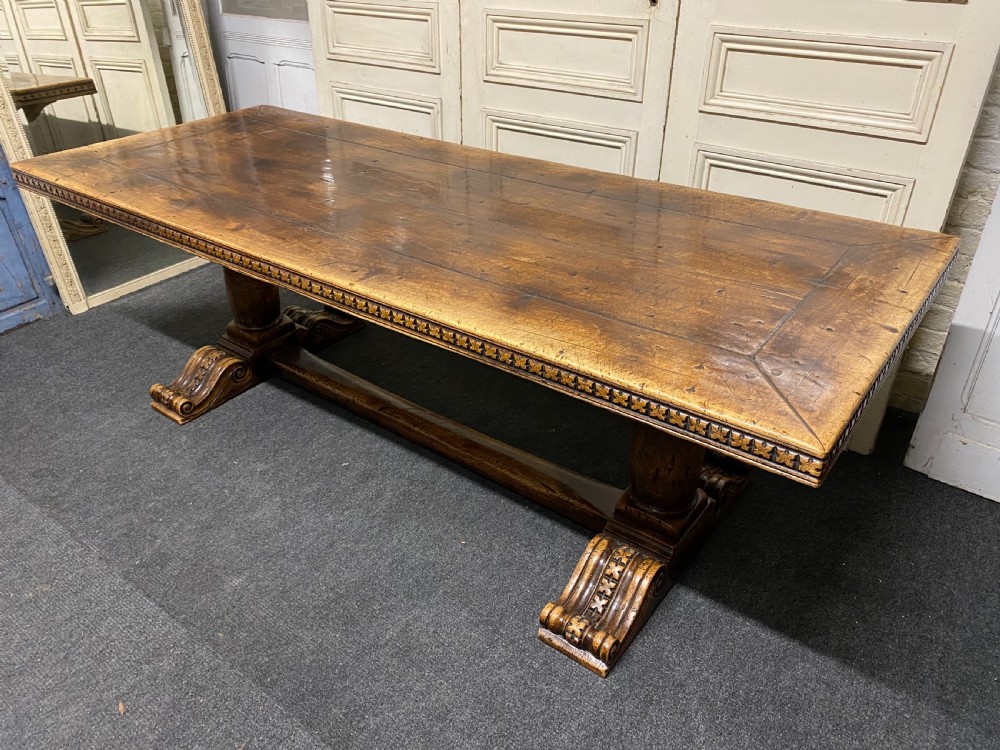 Finest French Walnut Monastery Dining Table 