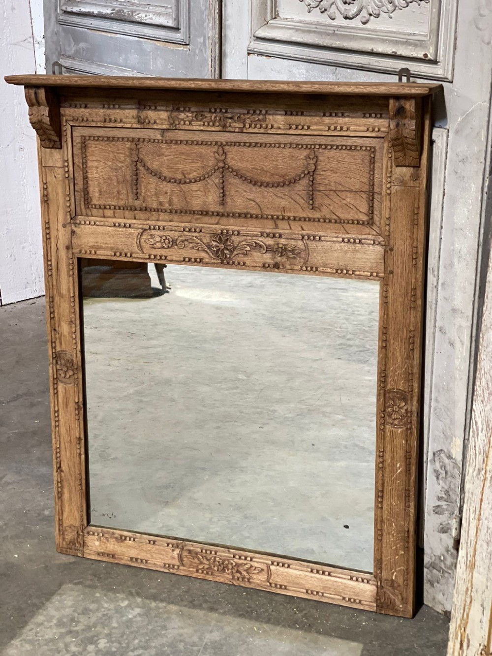 French 19th Century Overmantle Mirror