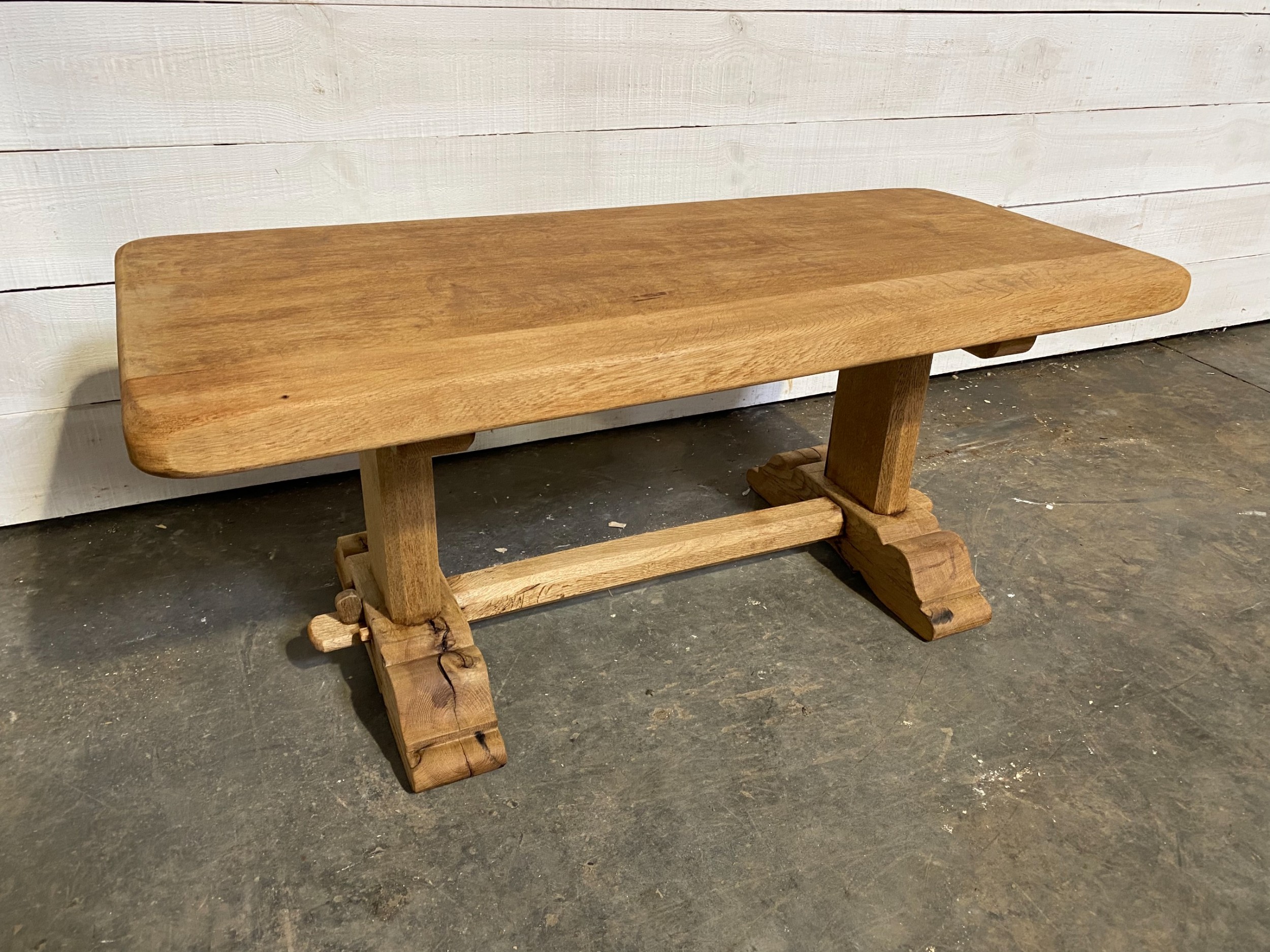 Bleached Oak Farmhouse Coffee Table 