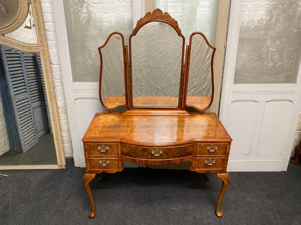 Burr Walnut Dressing Table View III
