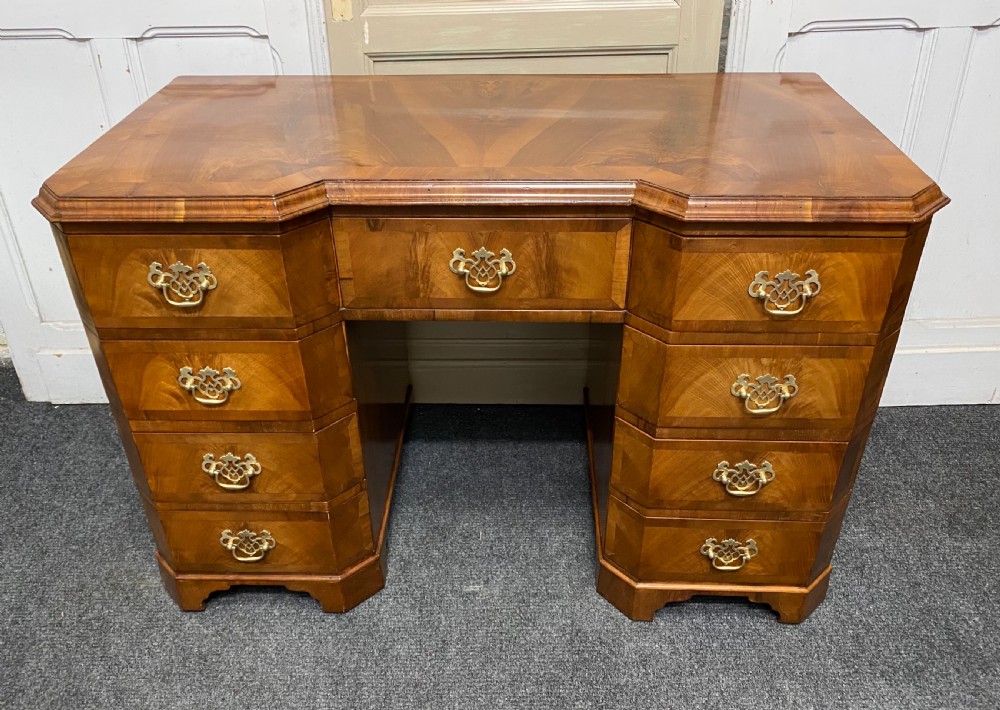 Quality Walnut Pedestal Desk