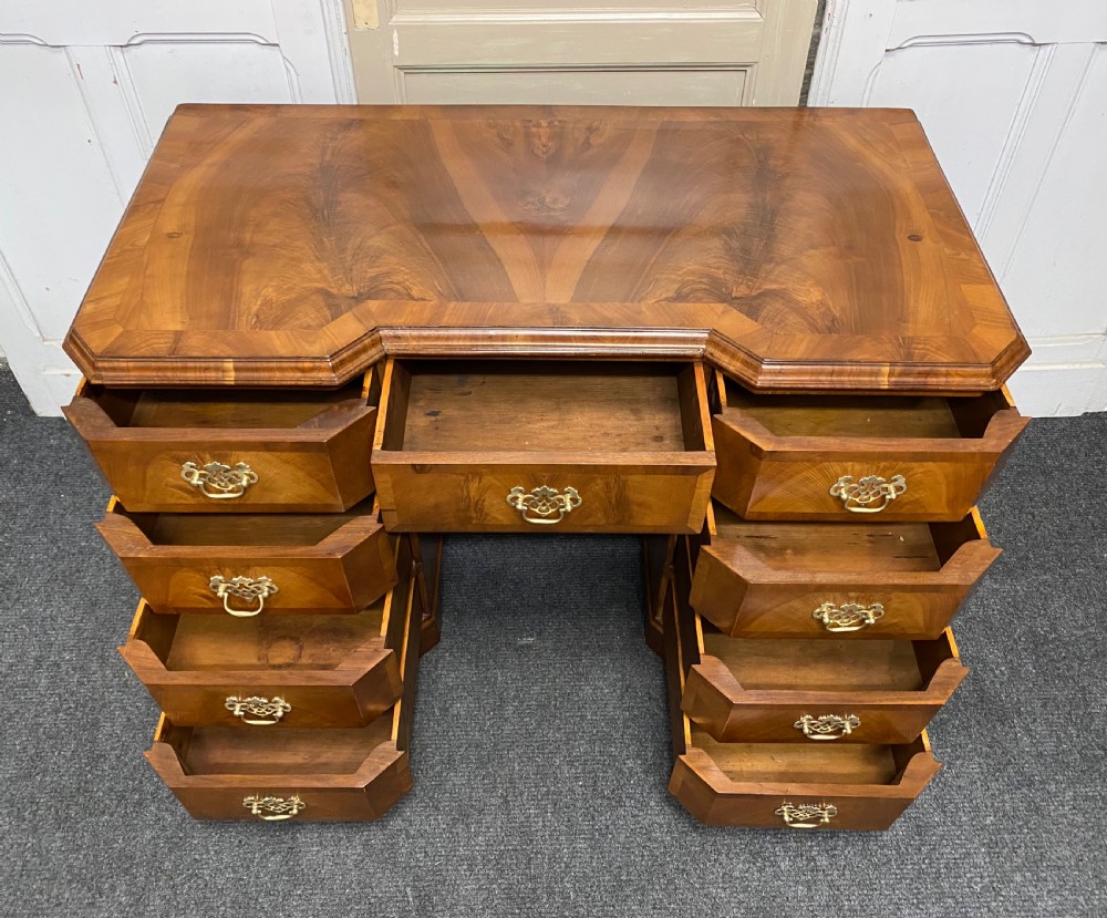 Quality Walnut Pedestal Desk View IV