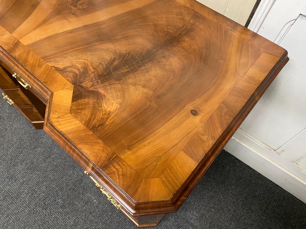 Quality Walnut Pedestal Desk View VI
