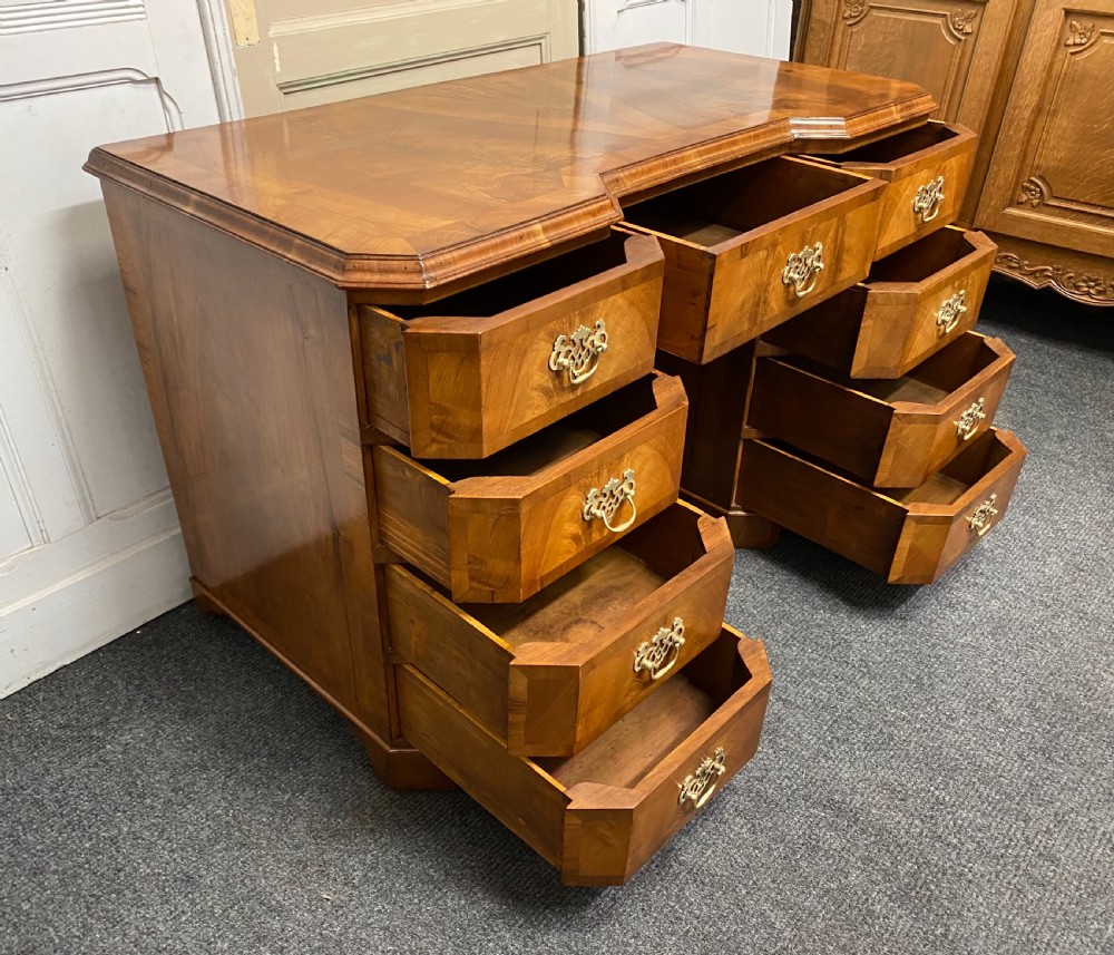 Quality Walnut Pedestal Desk View VIII