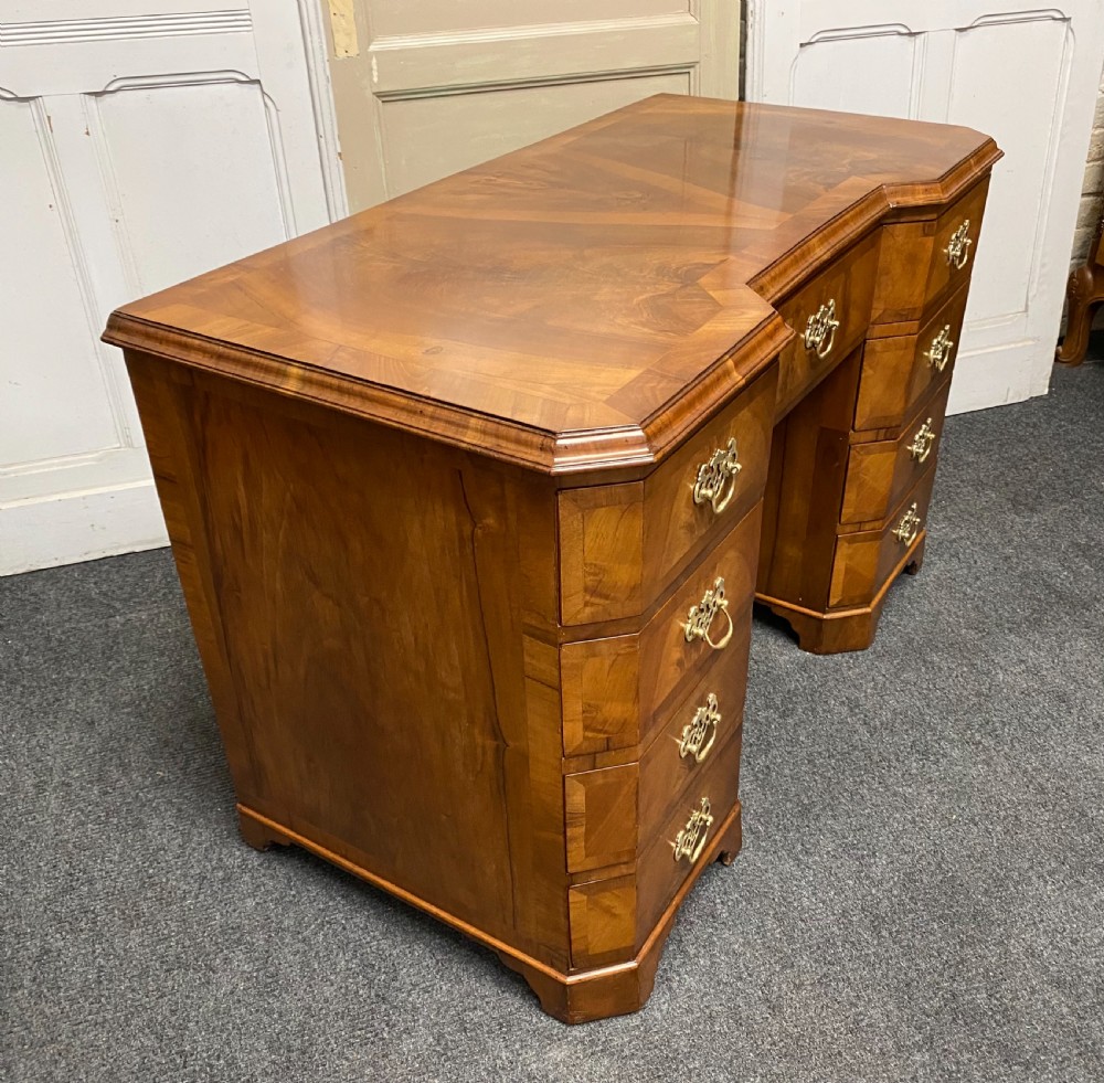 Quality Walnut Pedestal Desk View XI