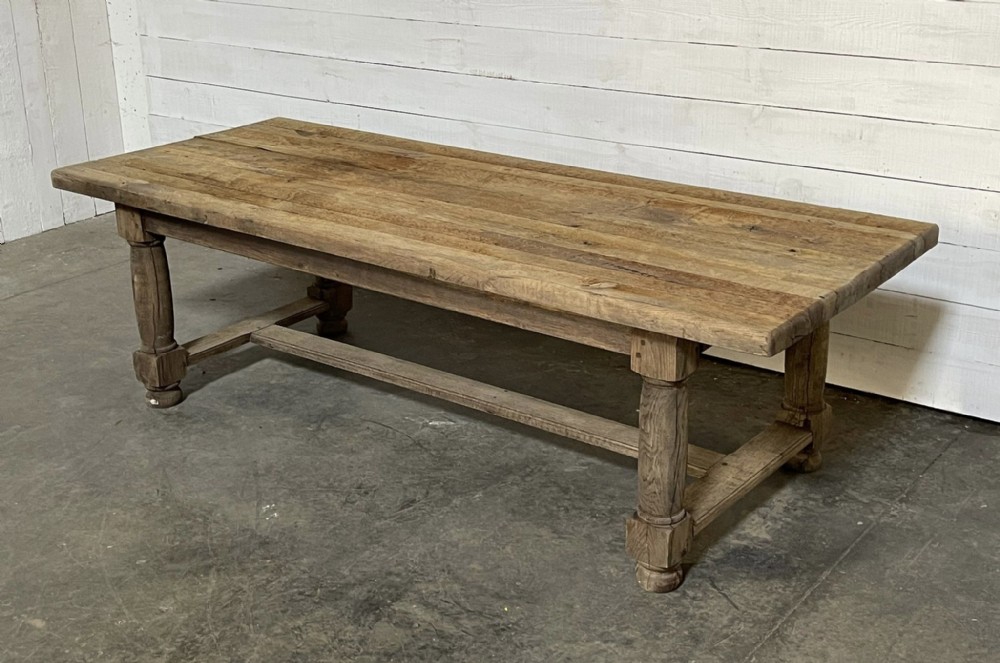 Large & Deep 19th Century Farmhouse Table 