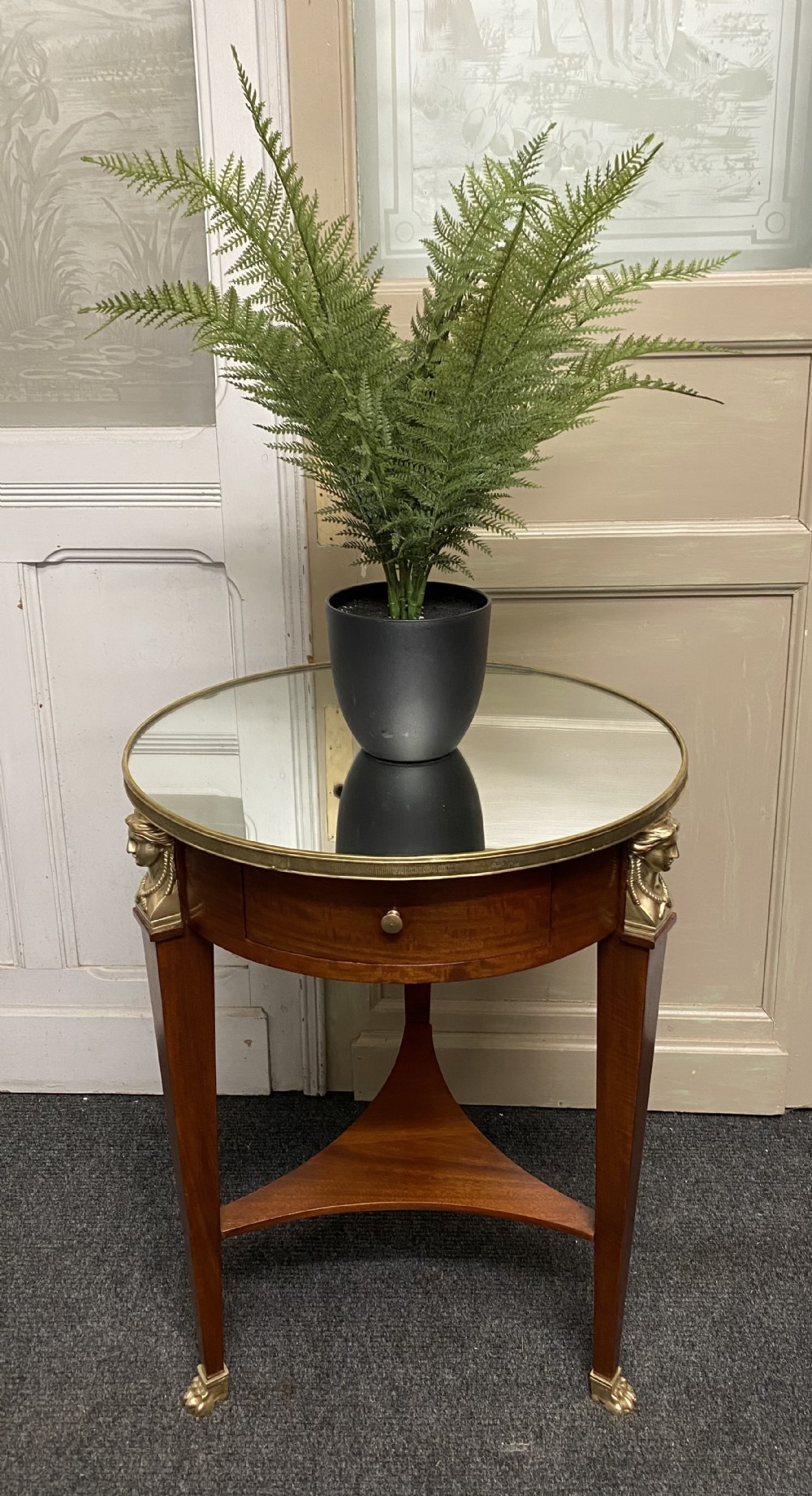 Superb French Empire Lamp Table