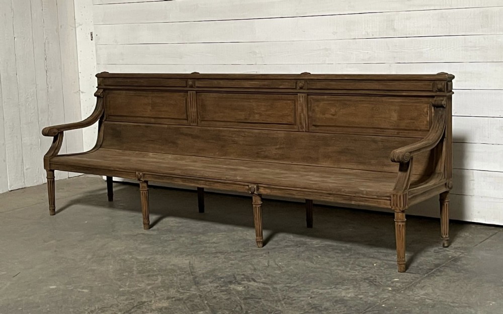 Superb Large French Oak Bench