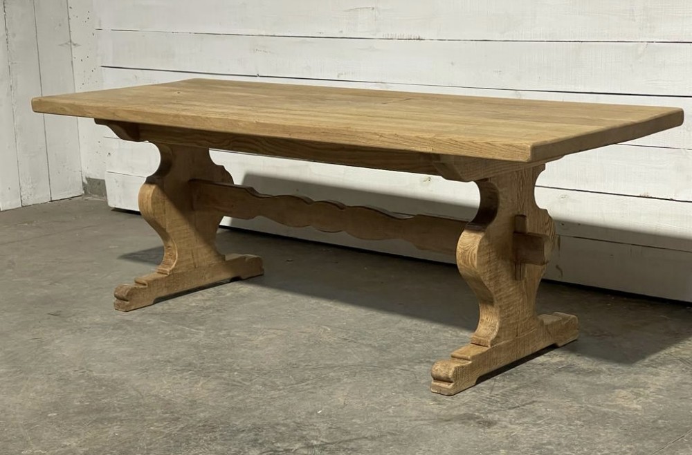 French Oak Refectory Dining Table 