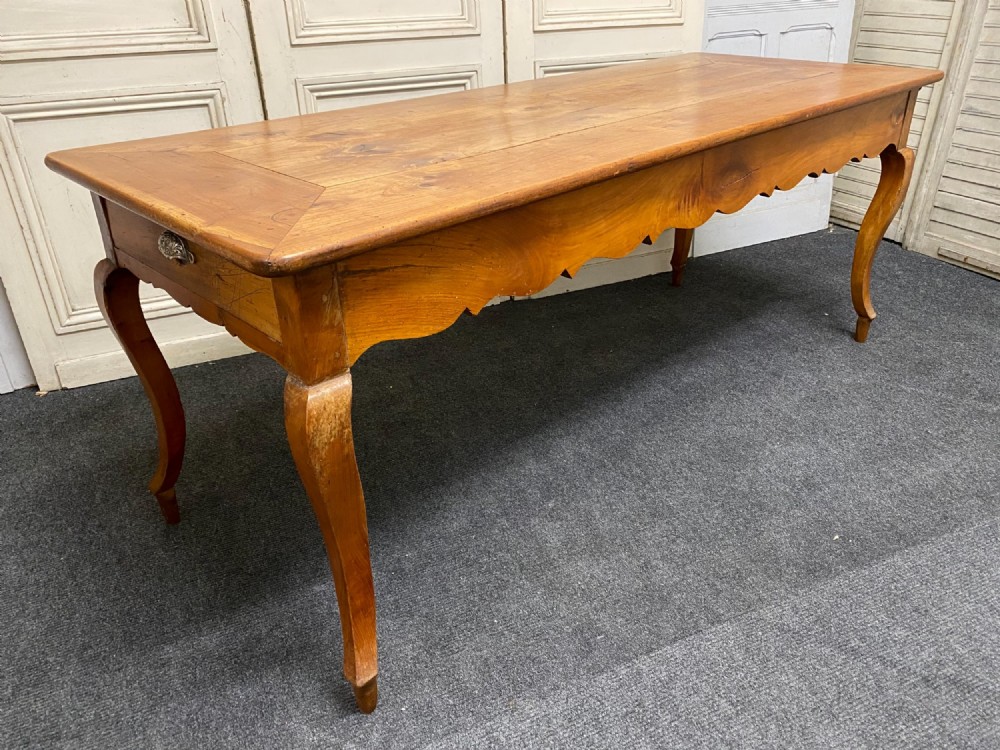 Early Normandy Fruitwood Farmhouse Table 