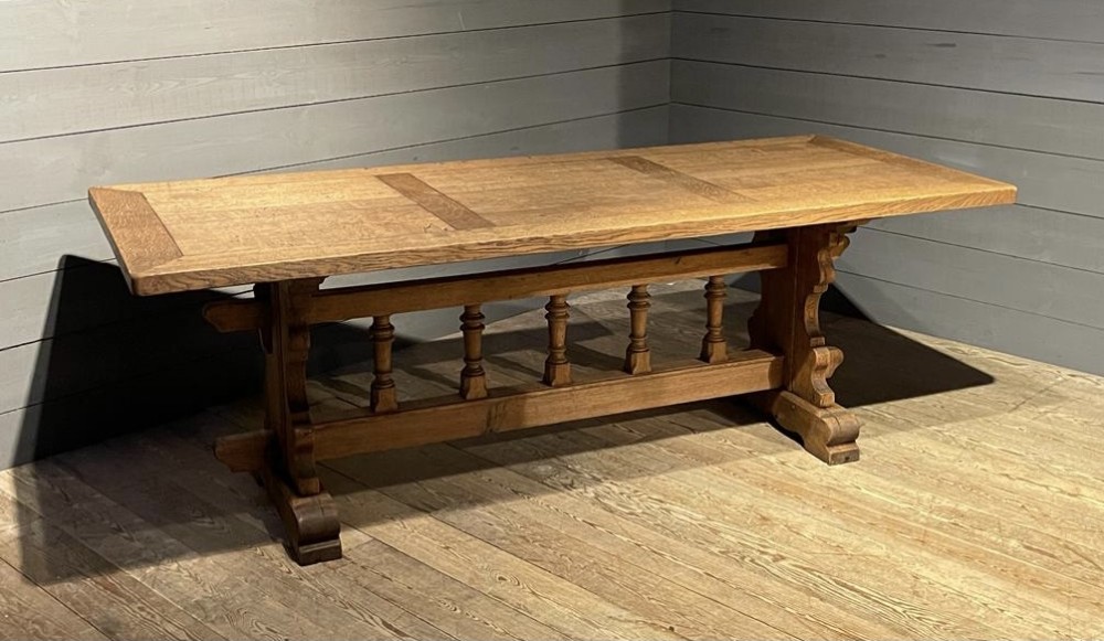 French Oak Refectory Dining Table 
