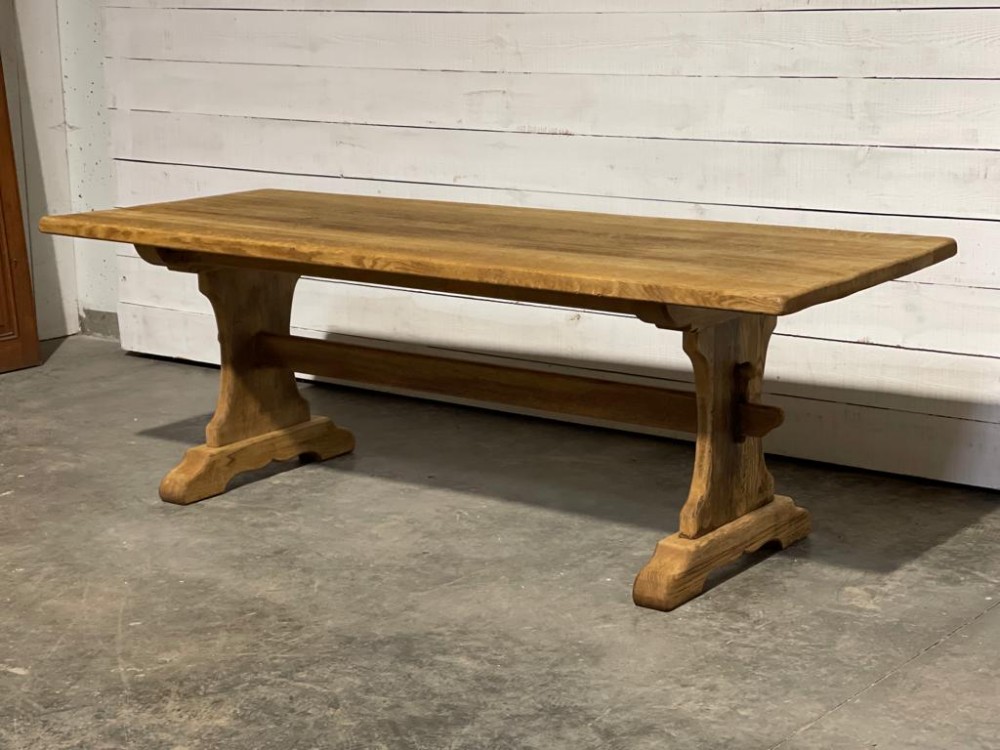 French Oak Refectory Dining Table 