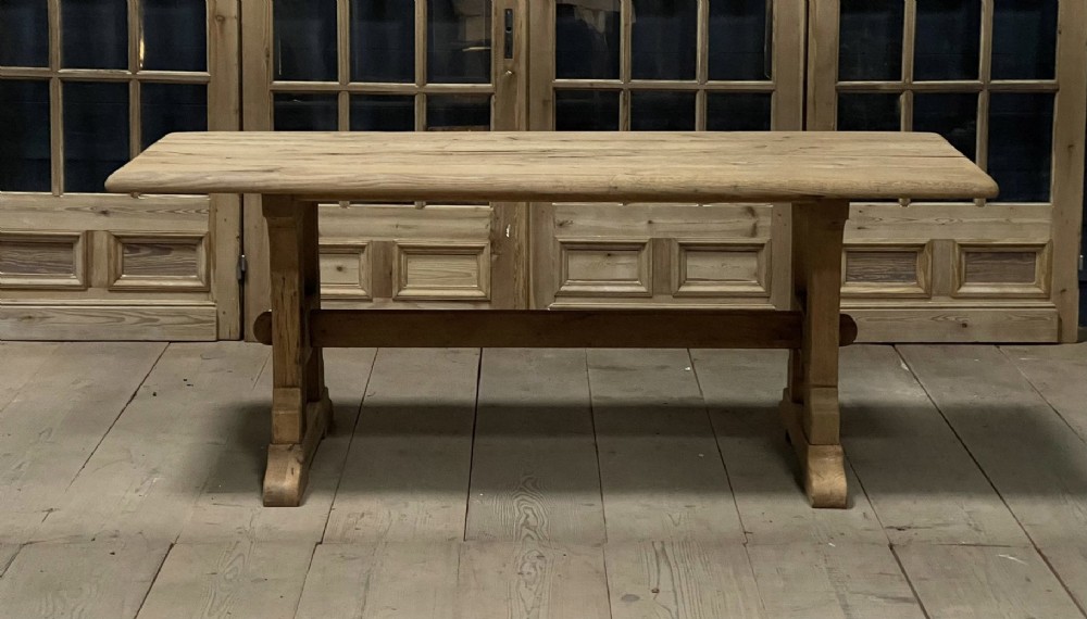 Rustic French Oak Farmhouse Dining Table 