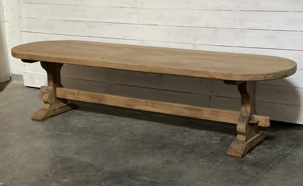 Huge Beautiful French Oak Farmhouse Table 