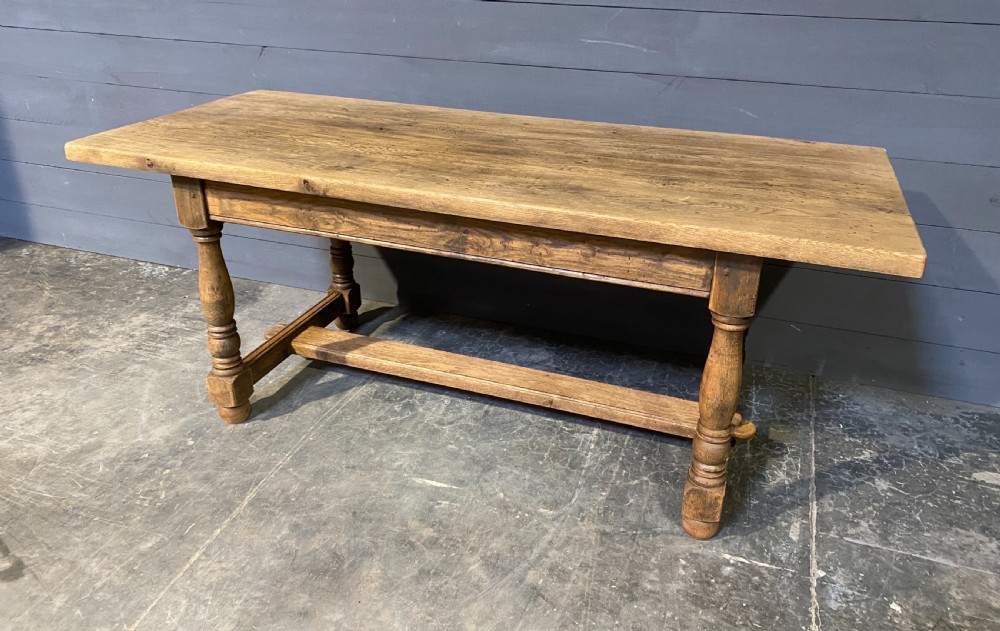 French Oak Farmhouse Kitchen Dining Table 