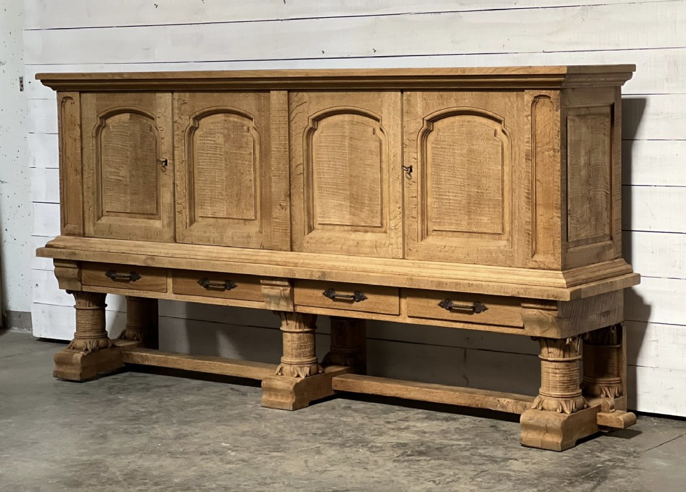 Superb French Bleached Oak Sideboard 