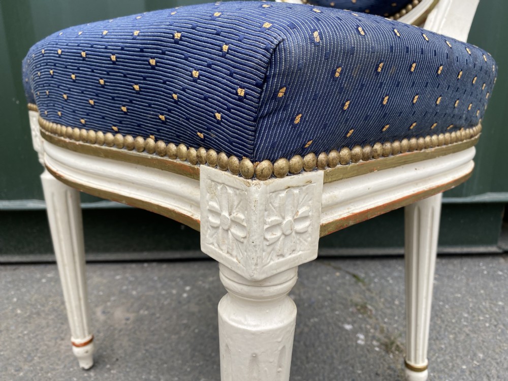 Rare Set of 10 French Parisian Dining Chairs View XII
