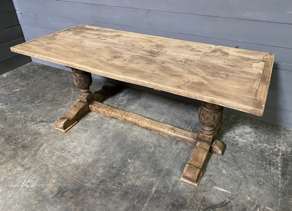 Oak Farmhouse 1 plank Top Dining Table