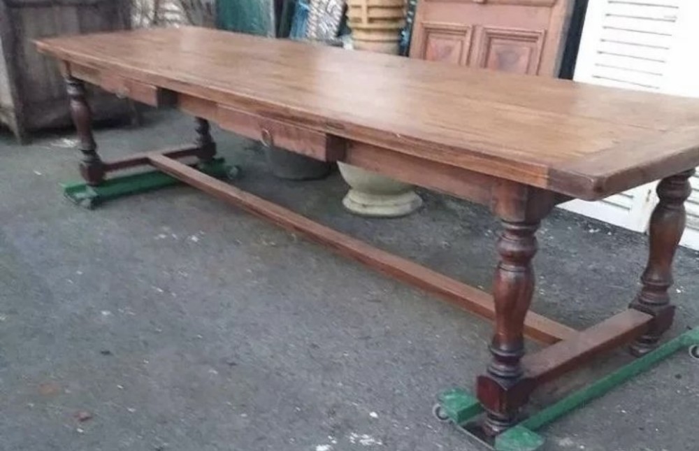 Huge French 3.3M Farmhouse Dining Table