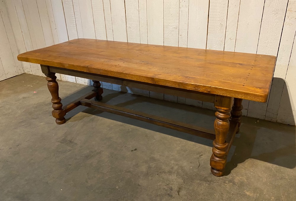 Oak Farmhouse Table with Great Colour & Patina