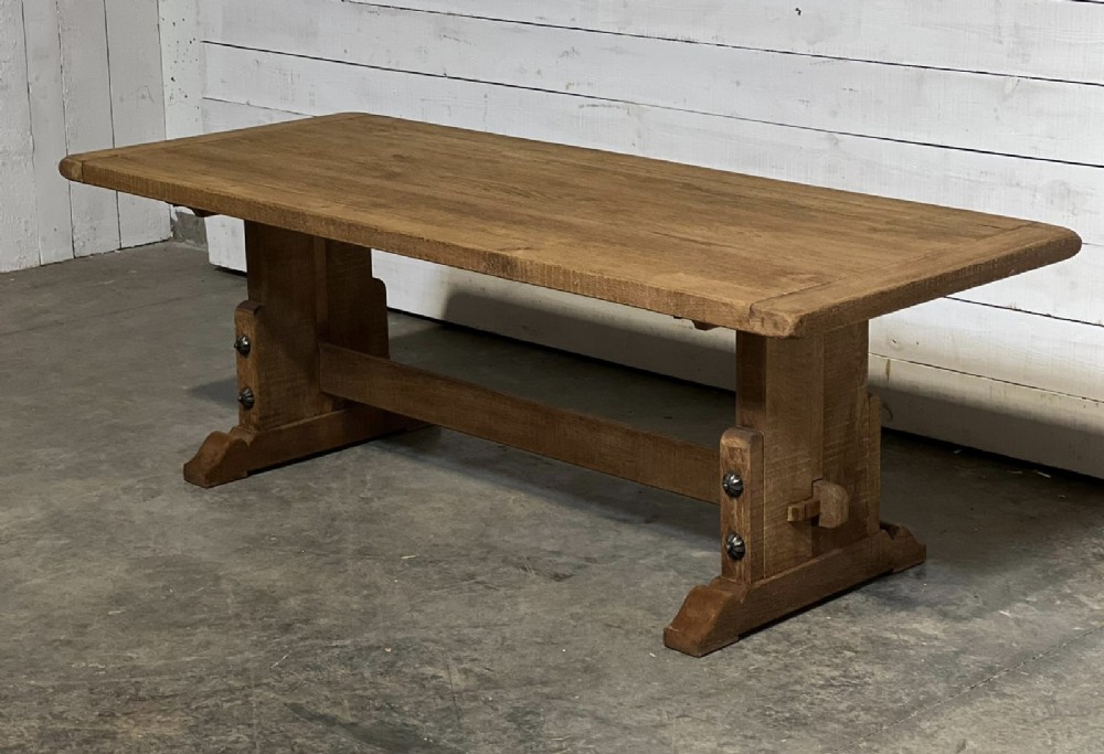 Bleached Oak French Farmhouse Dining Table 