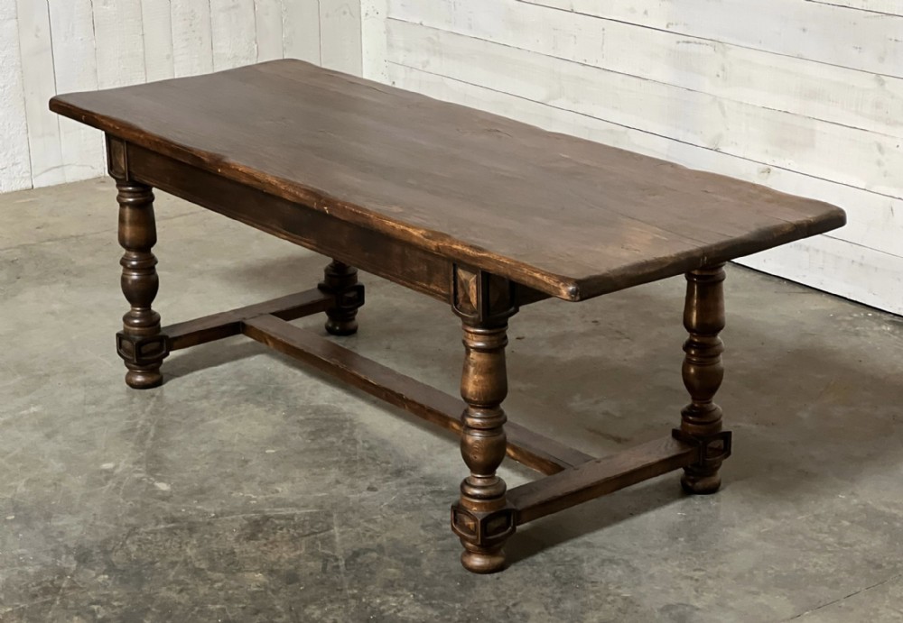 Large French Oak Farmhouse Dining Table 