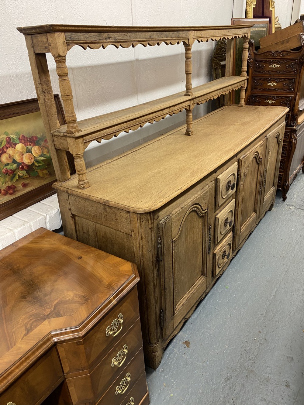 French Bleached Oak Early Enfilade View XXIV