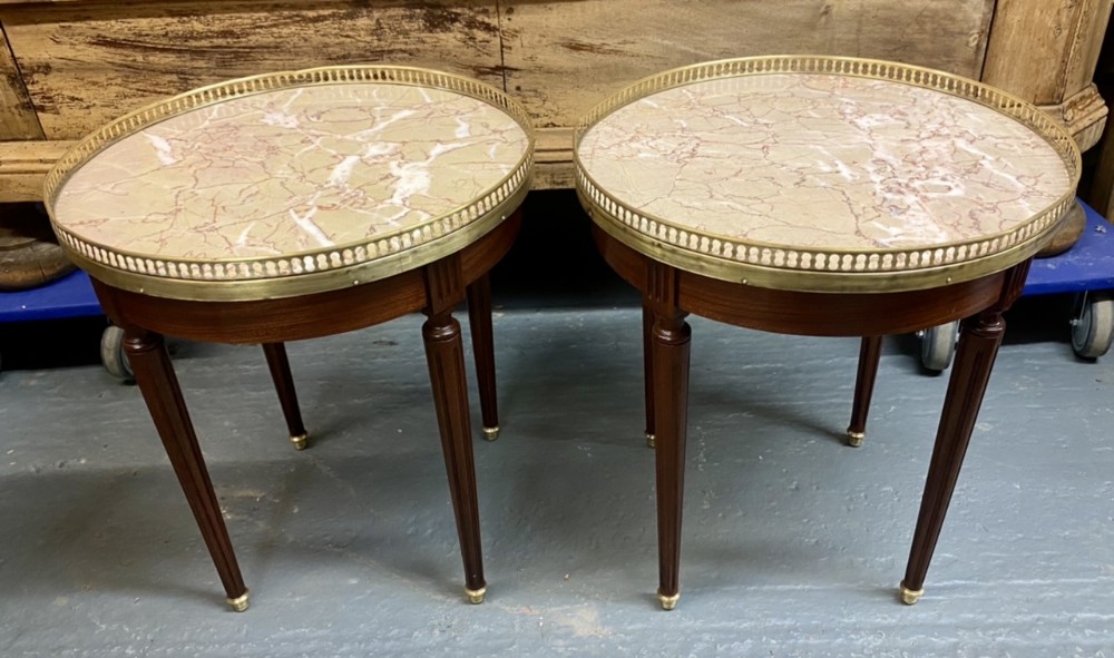 Pair French Louis XVI Lamp Tables