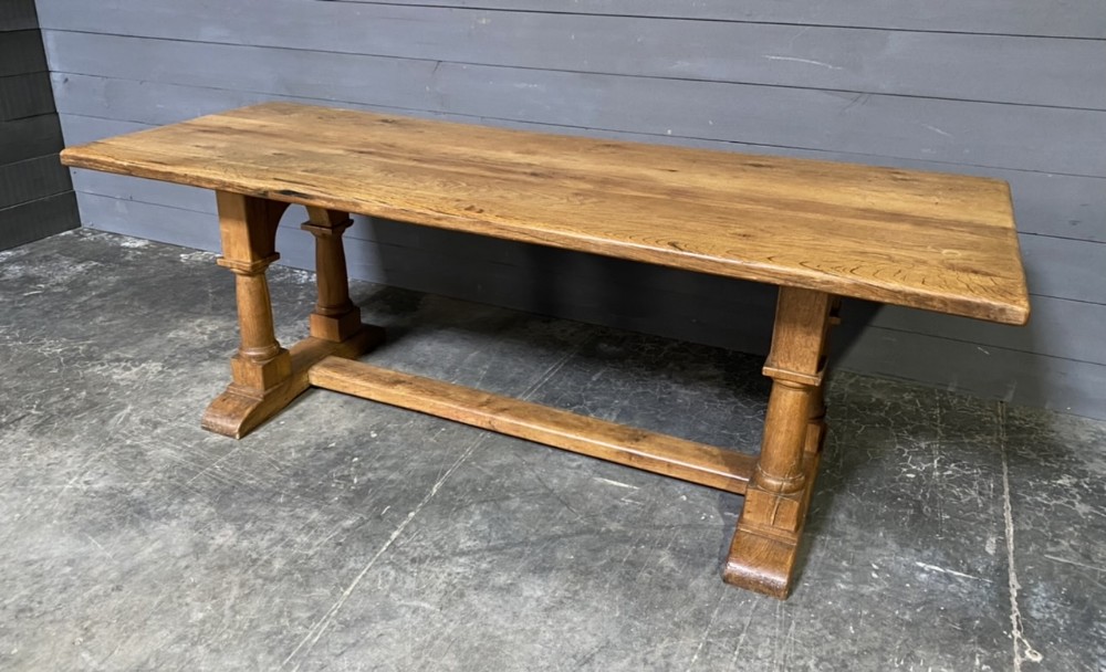 French Oak Farmhouse Dining Table 