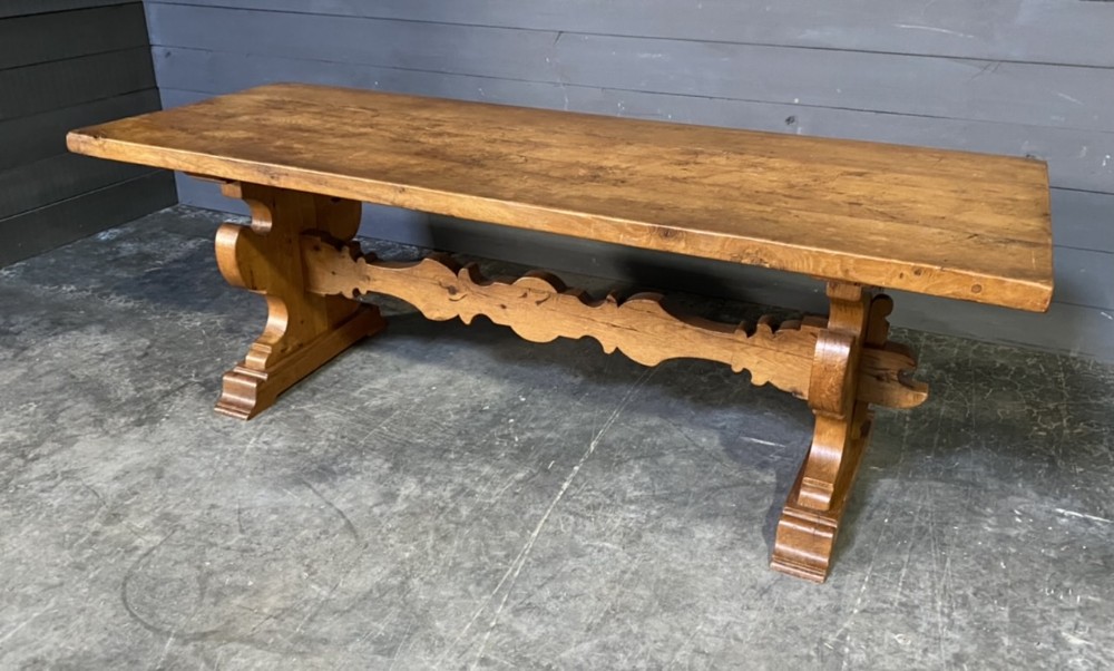 French Oak Farmhouse Refectory Dining Table 