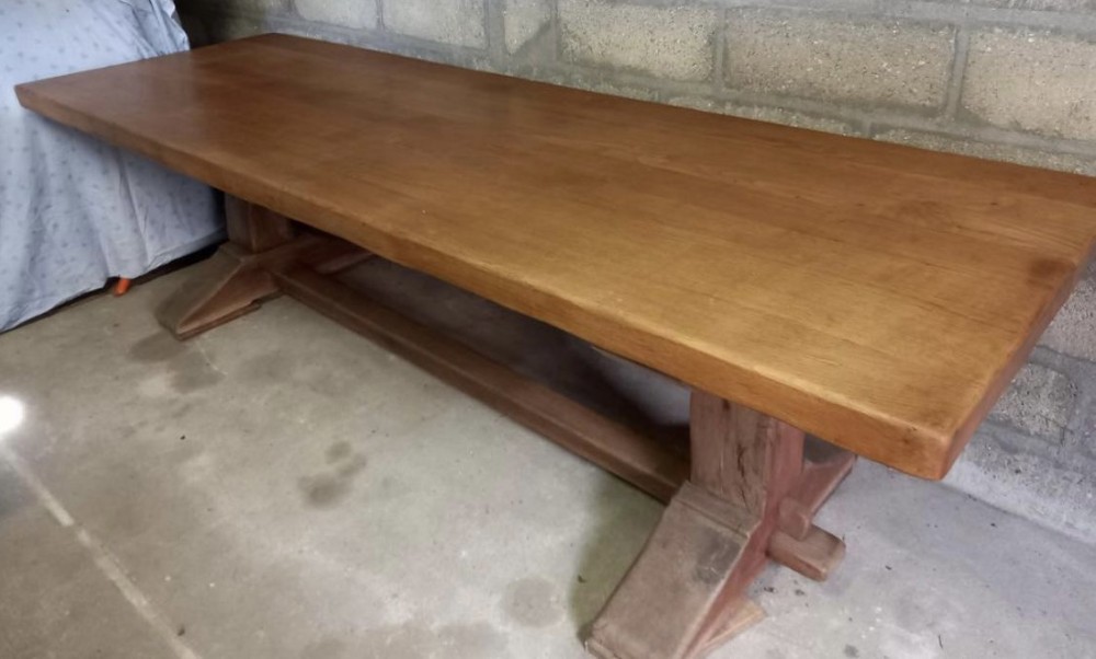 Superb large French Oak Farmhouse Dining Table 