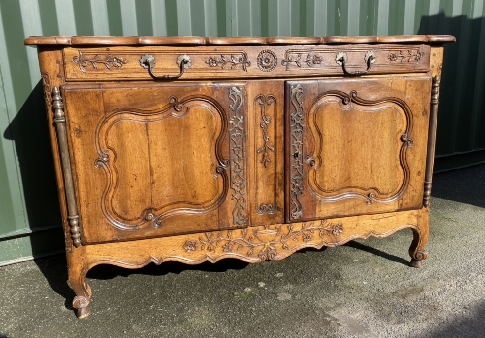18th Century French Walnut Cupboard Buffet