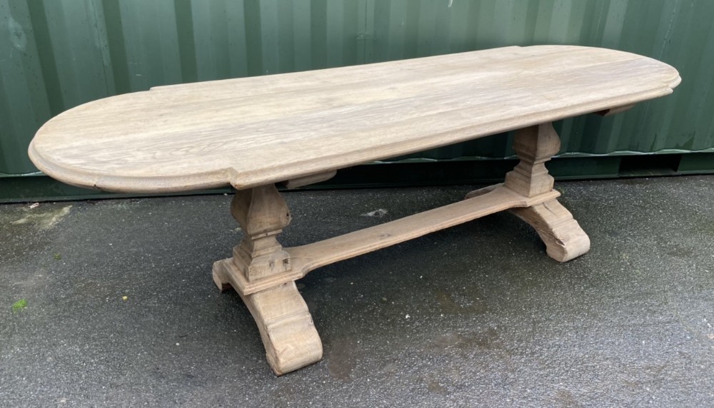 Large French Oak Farmhouse Dining Table 