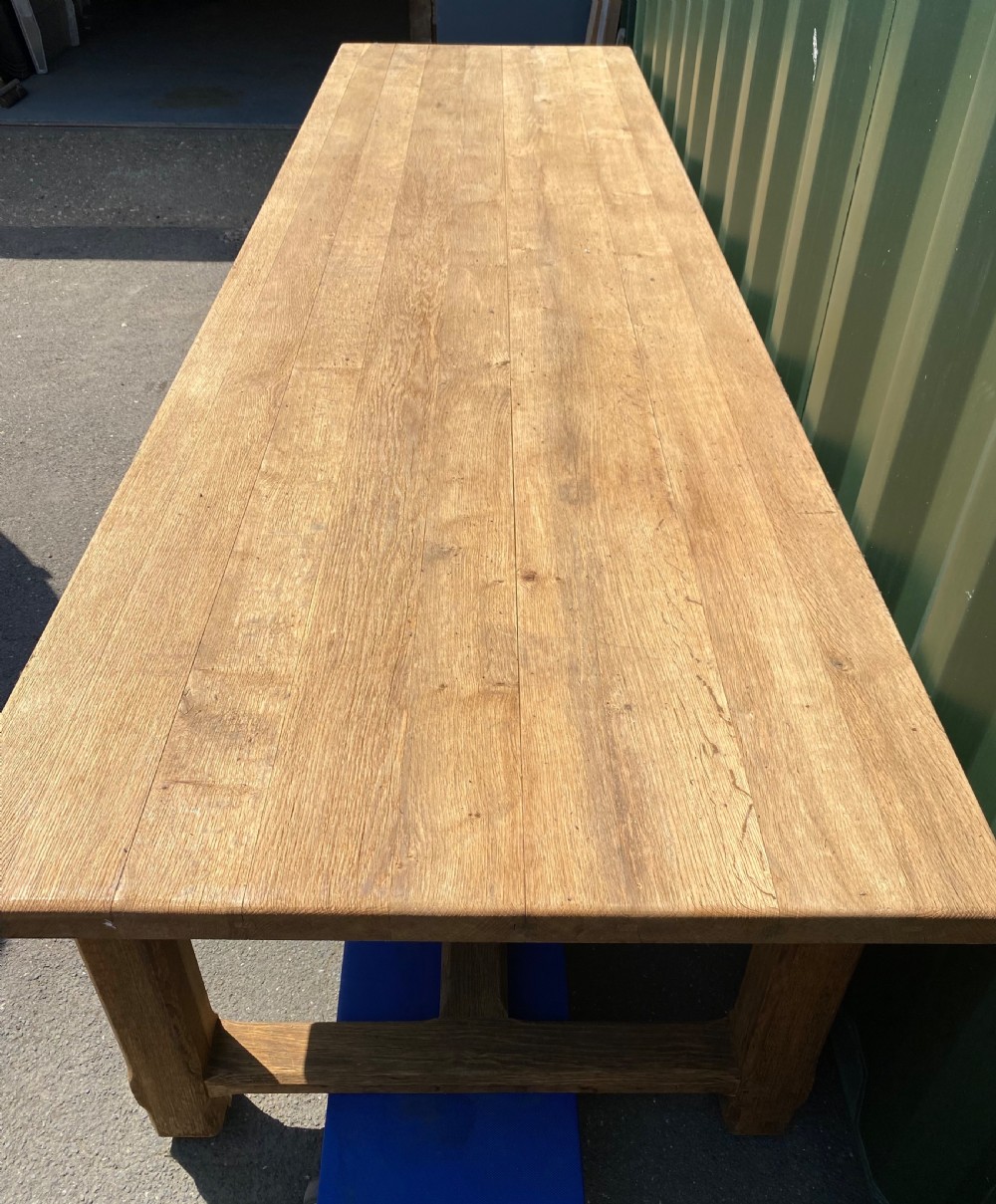 Huge French Oak Farmhouse Dining Table  View II