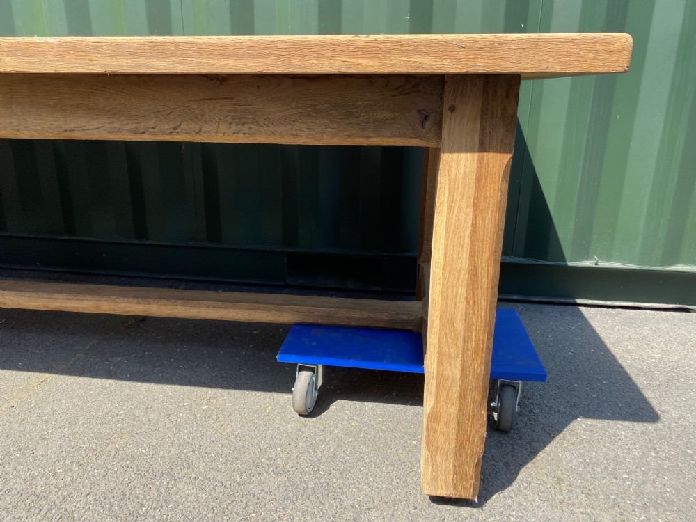 Huge French Oak Farmhouse Dining Table  View VI
