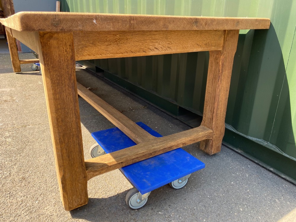 Huge French Oak Farmhouse Dining Table  View VIII
