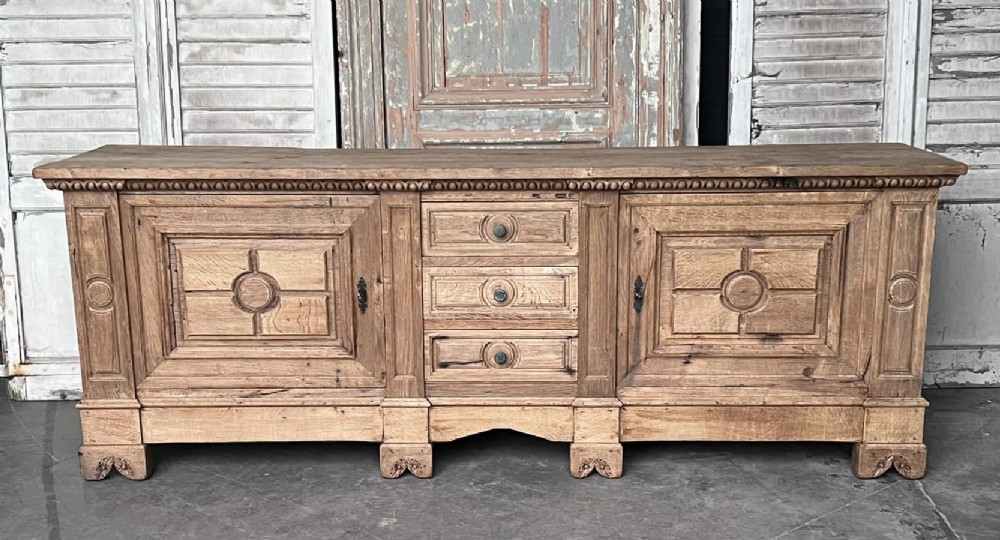 French Bleached Oak Sideboard 